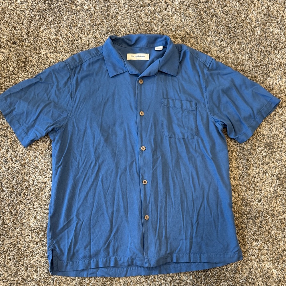 Tommy Bahama Blue Casual Button Down Shirt